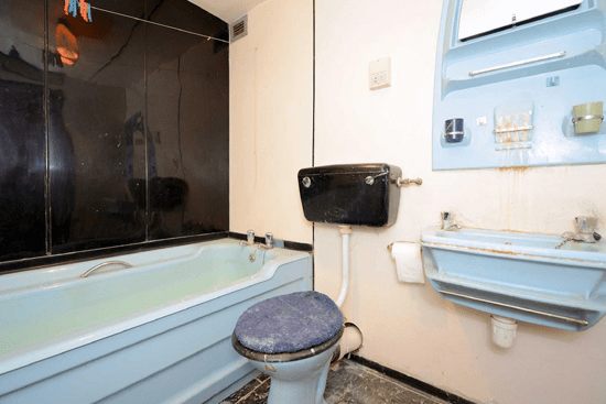 before bathroom